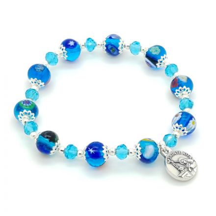 Bracelet bleu Murano