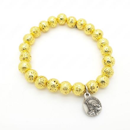 Bracelet perles dorées