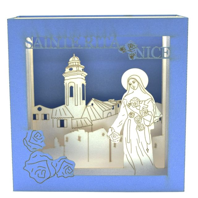 Carte relief Sainte Rita Bleu