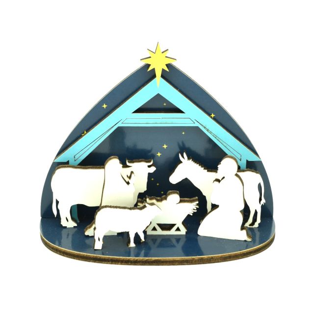 Crèche de Noël à monter