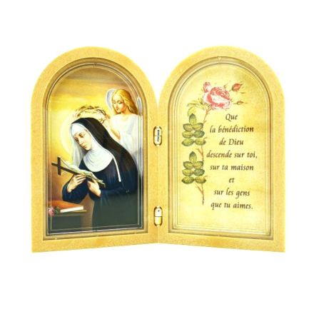 Cadre de Sainte Rita avec prière