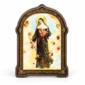 Cadre Sainte Rita avec anges