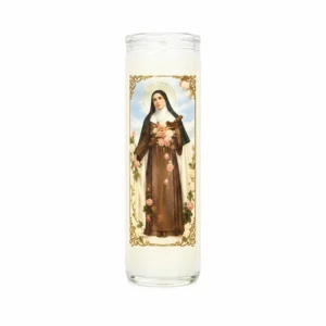 Cierge de neuvaine - Sainte Rita et les anges