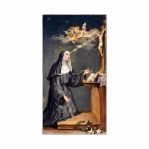 Image Sainte Rita - Crucifix grise