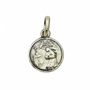 Médaille argent Diam 10mm Ste Rita