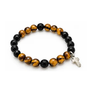 Bracelet sur élastique ambre