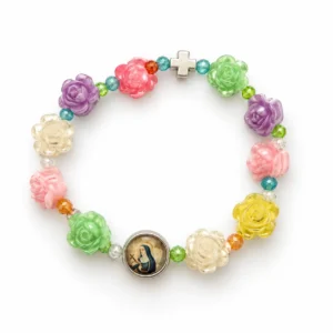 Bracelet enfants "Ste Rita "+ fleurs